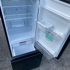 NO B809🌈福岡市内配送設置無料✨🌈冷蔵庫 ブラック AT-RF160-BK [162L /2ドア /右開きタイプ] 2022年の画像