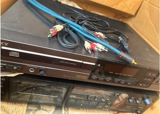 SONY CDプレーヤー& YAMAHA AVアンプ&カセット