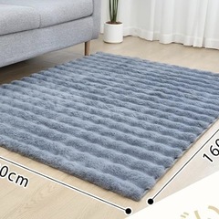 ラグ ラグマット 120×160 グレー  洗えるラグ カーペット マット 洗えるの画像