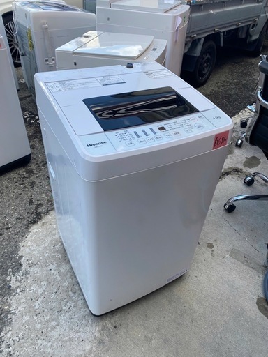 NO B686?福岡市内配送設置無料✨?ハイセンス 全自動 洗濯機 4.5kg HW-T45C 本体幅50cm 最短10分洗濯 ひとり
