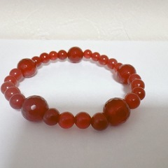 ❤️【1点物 AAA+ 高発色】珍しい赤いインカローズ ブレスレット❤️ の画像