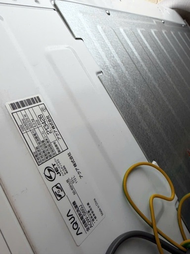 NO B761?福岡市内配送設置無料✨?全自動洗濯機 Sシリーズ ホワイト AQW-S60J-W [洗濯6.0kg /乾燥機能無 /上