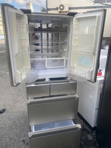 NO B699?福岡市内配送設置無料✨?SJ-GS43C-N 冷蔵庫 プラズマクラスター冷蔵庫 シャンパンゴールド [430L /6ド