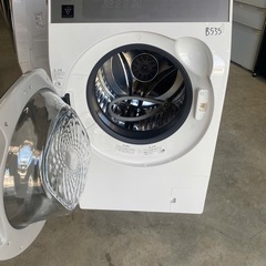 NO B535🌈福岡市内配送設置無料✨🌈シャープ ドラム式 洗濯乾燥機 洗濯10kg 乾燥6kg 幅59.5cm ヒーターセンサー乾燥 乾燥ダクト自動掃除 ES-K10B-WL 左開き クリスタルホワイト　2023年式の画像