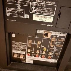 SONY テレビ　40インチ の画像
