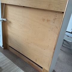 木製ダウンライト付ホワイトシェルフの画像