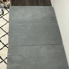 三つ折り 敷布団 ダブルマットレス グレー 10cm 高反発の画像