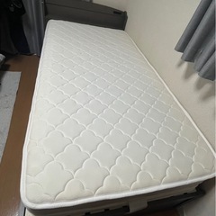 【2/14、15取りに来てくれる方限定】木製すのこベッド宮付引出付きの画像