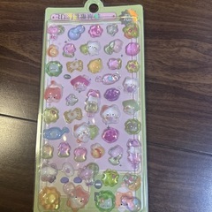 3Dぷくぷくシール 4枚セット 夜光シール 立体シールの画像