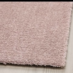 【IKEA】ラグ　クナールドルップ　ペールピンクの画像