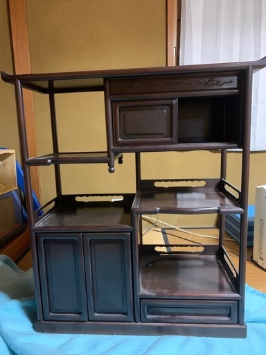 茶箪笥　アンティーク　飾り棚