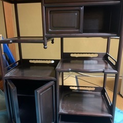 茶箪笥　アンティーク　飾り棚の画像