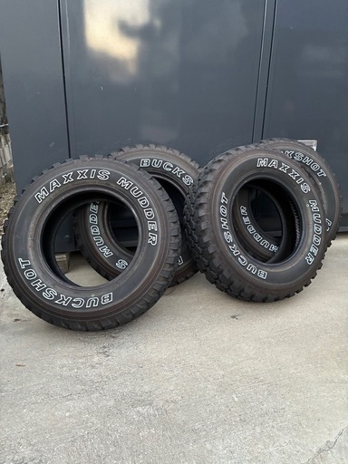 ホワイトレタータイヤ 4本セット MT-754 195R14C 8PR MAXXIS バックショットマッダー