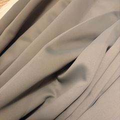 カーテン2枚 グレー 195cm×100cm（レース2枚付き）の画像