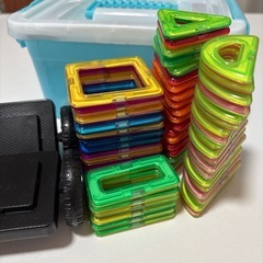 【お譲り決定】マグネットブロック 磁気おもちゃ 磁石玩具の画像