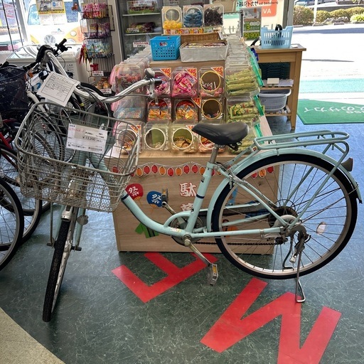 リユースのサカイ東金店 自転車 水色 26インチ TJ17498