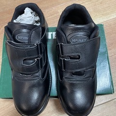 SEFUMATE 安全靴 ブラック ベルクロ式の画像