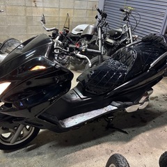 【YAMAHA マジェスティSG03 実働フルエアロカスタム エナメルシート新品の画像