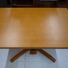 吉桂 昇降テーブル アリバ120LBR 幅120cm ナチュラル テーブル ダイニングテーブル センターテーブル 苫小牧西店の画像
