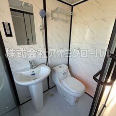新品✨一体型 トイレ＋シャワーユニット🚽🚿幅1.4×奥行1.1ｍ｜洗面台付き！コンパクト設計！高品質＆高コスパ㊶の画像