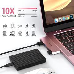 Macbook Air/Pro ハブ 6-IN-2 PD充電ポート USB3.0の画像