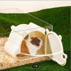 ハムスターハウス 磁石 覗けるハウス イエローの画像