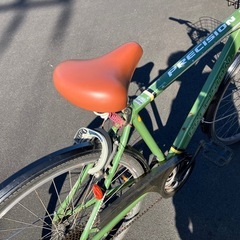 🟥プレシジョン　２８インチ　7段変速　カゴ、鍵、ライト付き　サドル交換済みの画像