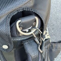 店頭引き渡し 中古 TOURATAGE キャディバッグ ゴルフバッグ ブラックの画像