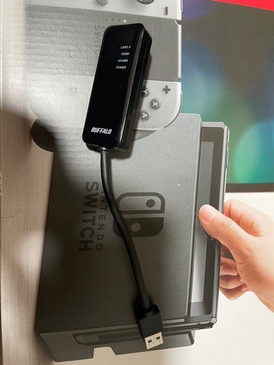 任天堂Switch＋有線LANケーブルを挿せるやつ