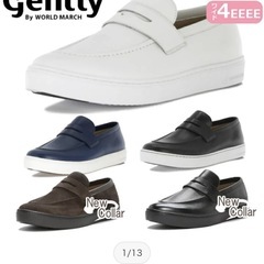 ムーンスター GE103 ローファースニーカー　白　28cm 新品未使用の画像