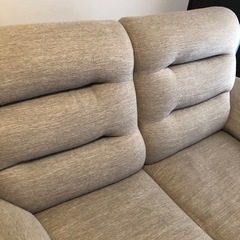 ニトリ　2人掛け布張りソファ　の画像