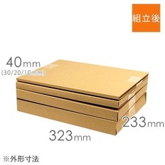 新品未使用　¥4000 ヤッコ型　A4サイズ　ダンボール箱の画像