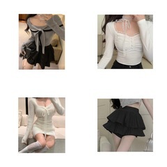 【受付終了】【春冬服8点セット】レディース S〜M 身長150cm向け 美品多数 トップス・スカート・ニットワンピ・スウェットズボンの画像