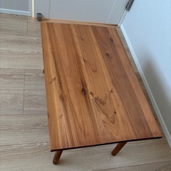 salut! 　サリュー　ローテーブル　木製テーブル　木製机　ウッドテーブル　さいどてーサイドテーブルの画像