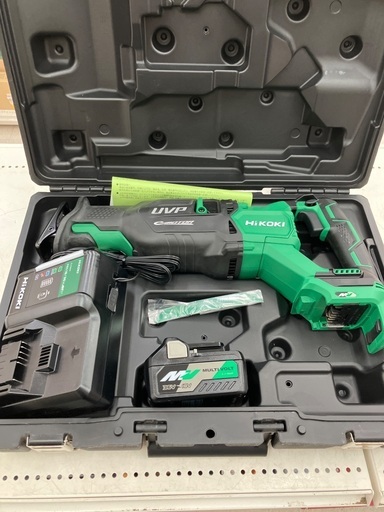 【中古】【店頭引取限定】HiKOKI 36v 130mm コードレスセーバソー　充電器・充電池ｘ1・ケース付き