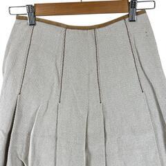 MAX&CO マックスアンドコー 無地 オールシーズン スカート コットン ベージュ レディース 38【古着】【中古】の画像