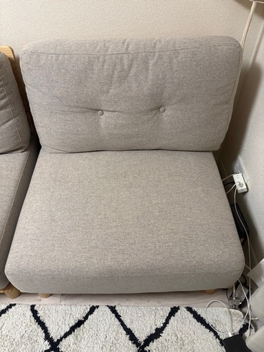 美品2名掛けソファー
