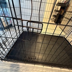 大型犬用ケージ 2ドア／サビあり／引き取り限定の画像