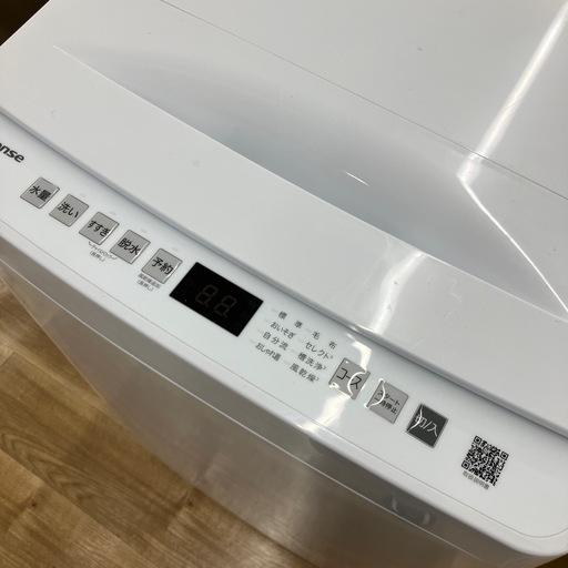 【取りに来られる方限定！！】Hisense  5.5kg洗濯機2025年製
