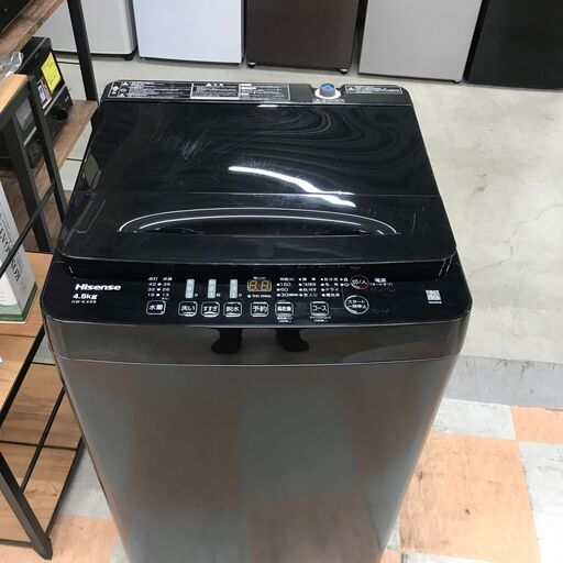 ＼家具＊家電のお店／【ｼﾞｬﾝｸﾞﾙｼﾞｬﾝｸﾞﾙ石川金沢店】 洗濯機 ハイセンス 4.5kg HW-K45B 2024年製