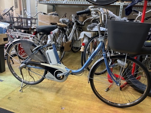 【公式登録で10kmまで配送無料】リユース品　Panasonic電動自転車　ビビ・EX 24インチ　ブルー