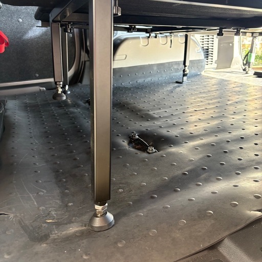 Honda N-VAN ベッドキット ブラックレザー20mmクッション材