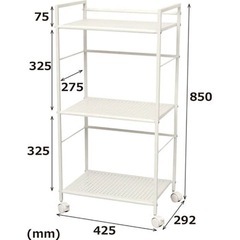メタルパンチ3段ワゴンの画像