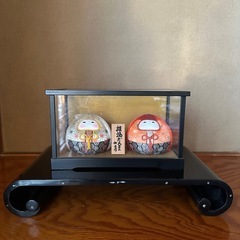 紅白 招福 だるま 日本人形の画像