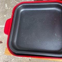 NO：5594  ホットプレート角型グリル鍋‼️美品❣️箱と取扱説明書付き❣️の画像