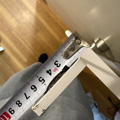 壁掛け全身ミラー｜ホワイトフレーム｜縦120.5cm（全体127cm）横28cmの画像