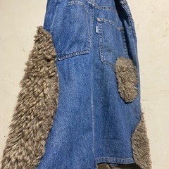ネネット　デニムとファーの3Dスカートの画像