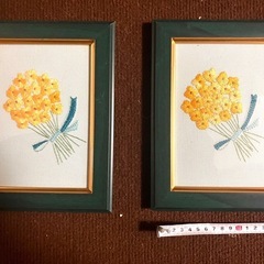 手刺繍　ハンドメイドの飾りの画像