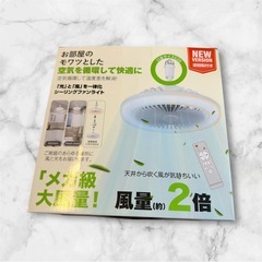 【新品未使用】シーリングファンライト led ファン付 扇風機 24W 2000lm 照明の画像