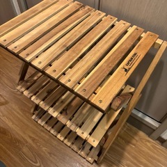 【無料】キャンプ　テーブル　ラック　２点セット
の画像